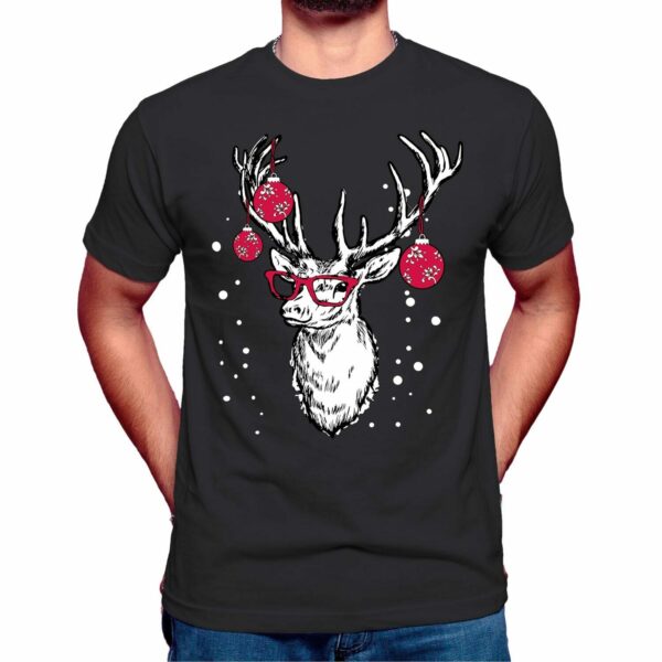 Professor Reindeer Christmas T-Shirt - Image 3